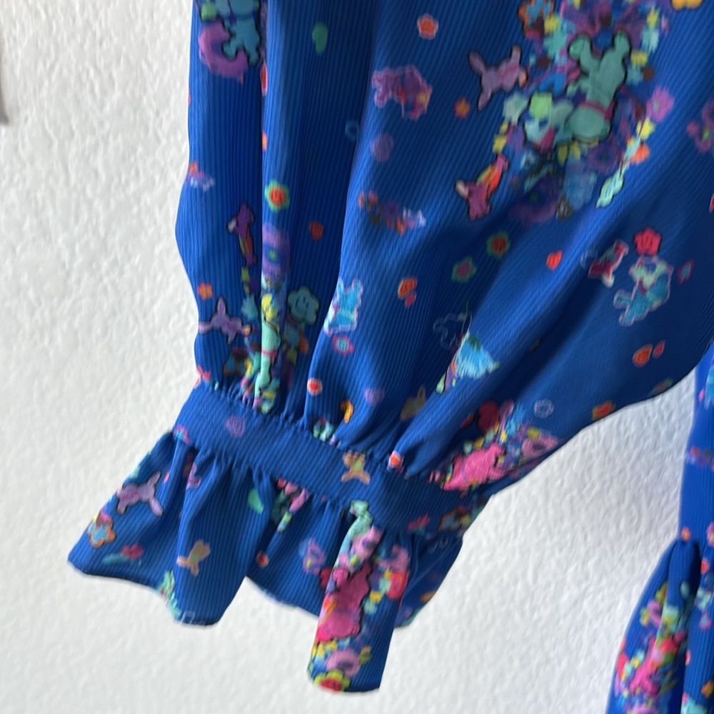 Andersson Bell Flower Bear Print Ruffle Dress in M - Picture 9 of 11